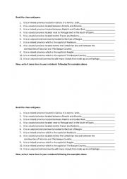 English Worksheet: Provinces of Spain guessing game