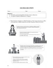 English Worksheet: Globalization.