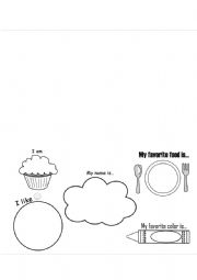 English Worksheet: All about me