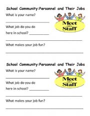 English Worksheet: community