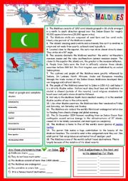 Everything about The Maldives (on the Equator).  Reading and/or web-search. + KEY