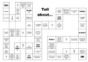 English Worksheet: Activity Board game- About you