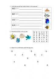 A and B worksheet