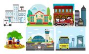 English Worksheet: Places in the city