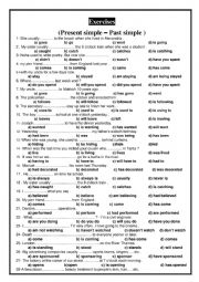 English Worksheet: present simple - past simple