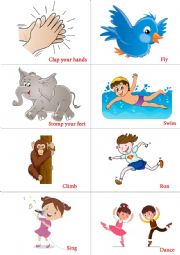 English Worksheet: Commands for kids