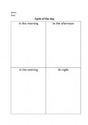 English Worksheet: survey on daily activities