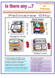 English Worksheet: Is there?
