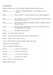 English Worksheet: The four seasons