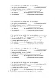 Multi-part verbs