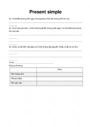 English Worksheet: Simple present