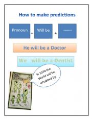 English Worksheet: How to Make Predictions