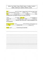 English Worksheet: Adverbs of frequency