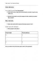 English Worksheet: Love, death and robots worksheet