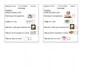 English Worksheet: Fruit Salad procedure