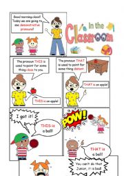 English Worksheet: In the classroom