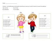 English Worksheet: Has got and short answers