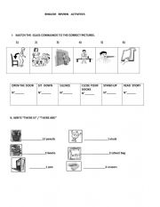 English Worksheet: english primary activities