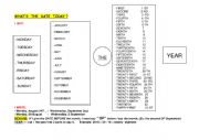 English worksheet: HOW TO SAY THE DATE