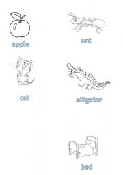 English Worksheet: flashcards for alphabet