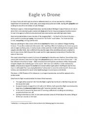 English worksheet: Eagle vs Drone