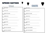 SPEED DATING