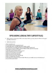 HEALTHY LIFESTYLE speaking