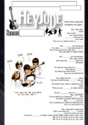 English Worksheet: Hey Jude The Beatles