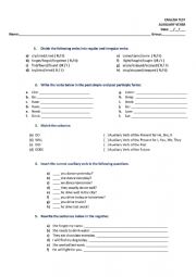 English Worksheet: Auxiliary Verbs Test - Do, Does, Did, Will