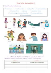 English Worksheet: COVID PROHIBITIONS AND OBLIGATIONS