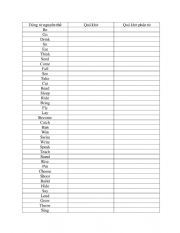 English Worksheet: Past simple