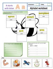 alphabet worksheet