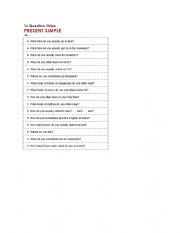 English Worksheet: present simple