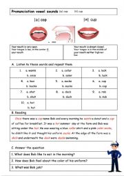 English Worksheet: pronunciation practice
