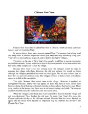 English Worksheet: Chinese New Year