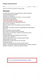 English Worksheet: Dialogue