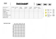 English Worksheet: Present Perfect Battleship 