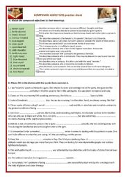 English Worksheet: COMPOUND ADJECTIVES