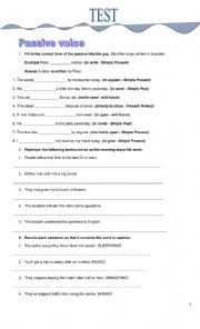 Passive voice test