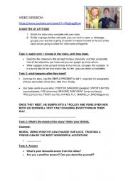 English Worksheet:  PIXAR VIDEO 