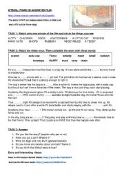 English Worksheet: PIXAR VIDEO KITBULL