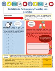 English Worksheet: Teaching Online 