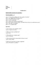 English Worksheet: Offering help and something