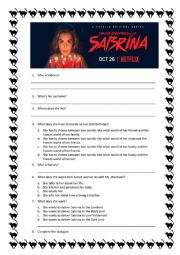 English Worksheet: A Netflix series-based exercise for teenagers and young adults