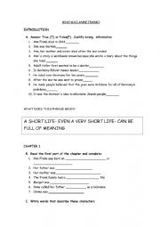 English Worksheet: WHO WAS ANNA FRANK?