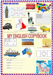 Copybook cover with task new updated