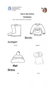 Clothes vocabulary