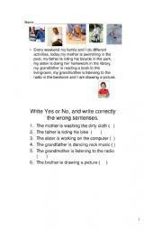 English Worksheet: THE FAMILY