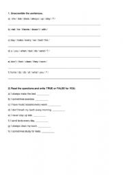 English Worksheet: Chores