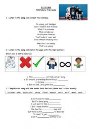 English Worksheet: Portugal The Man - So Young song worksheet 